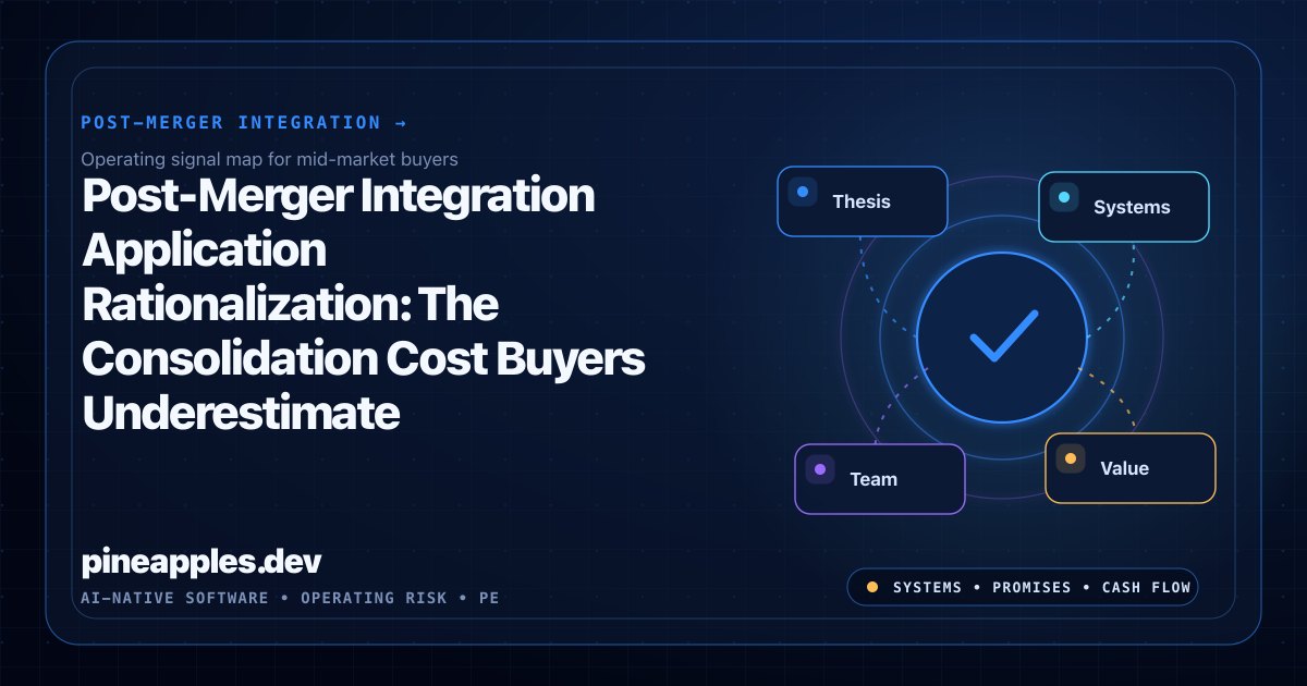 Post-Merger Integration Application Rationalization: The Consolidation Cost Buyers Underestimate