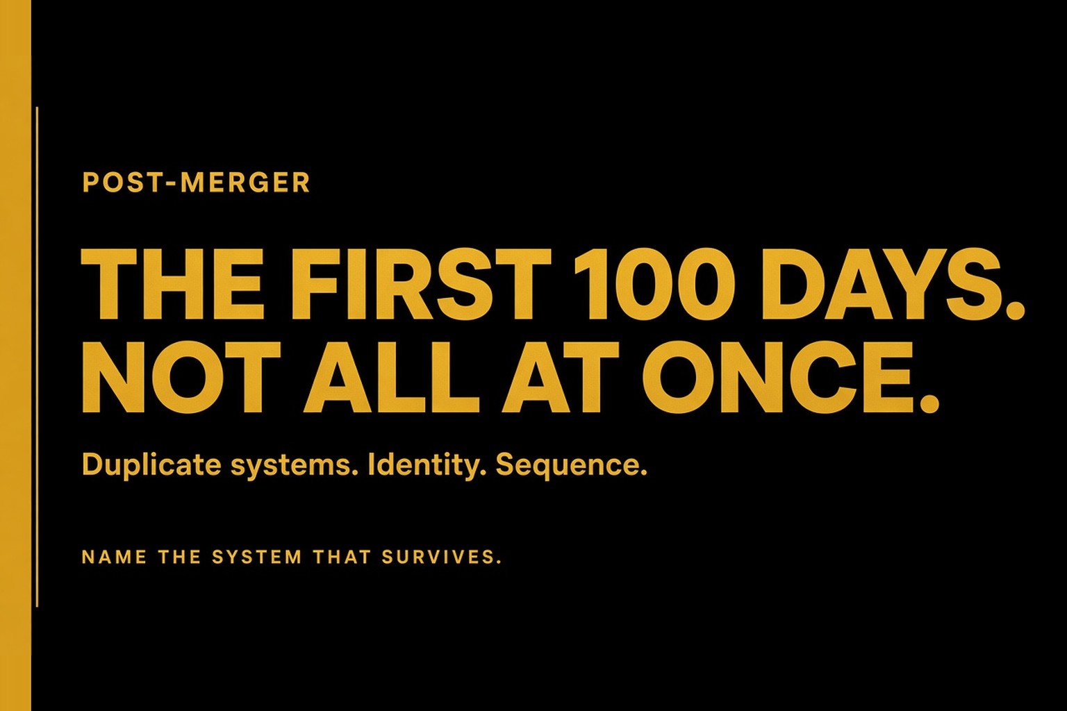 Post-Merger Integration Challenges in the First 100 Days