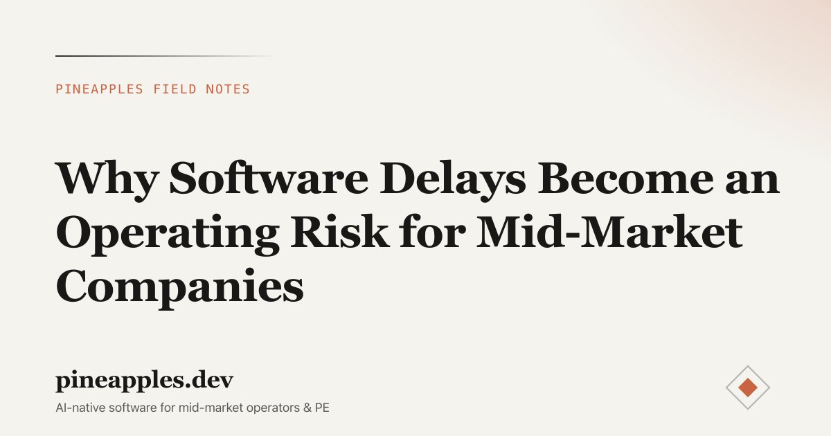 Why Software Delays Become an Operating Risk for Mid-Market Companies